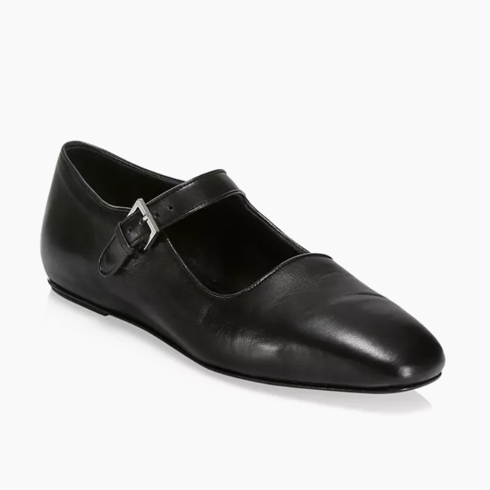 The Row Ava Leather Flats